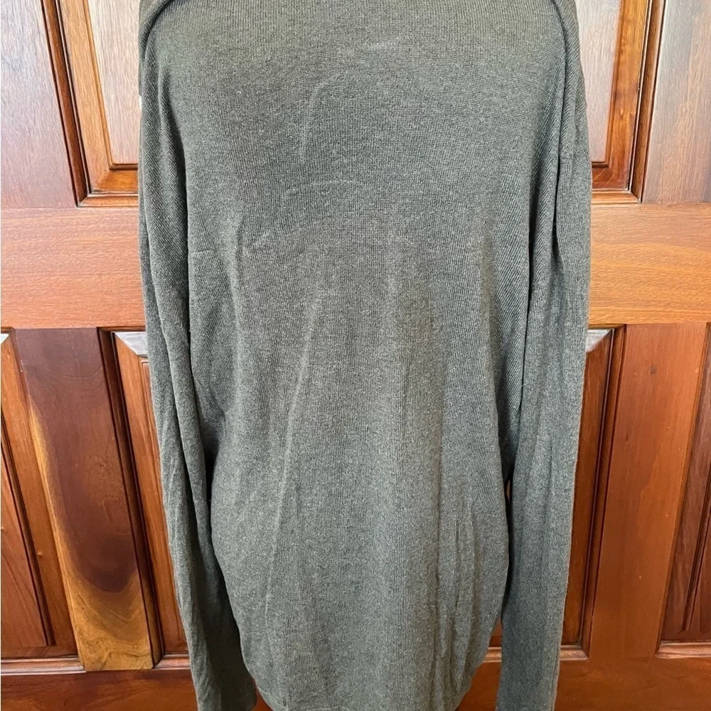 Banana Republic Sweater Mens XL Silk Cashmere Argyle Diamond Preppy Brown/gray